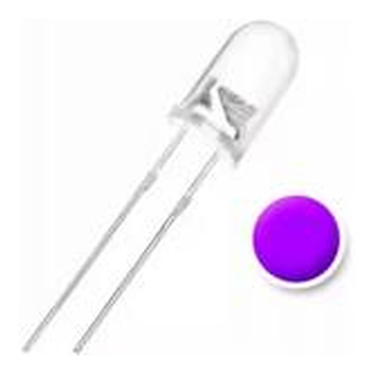 LED 5 mm TRANSPARENTE Violet