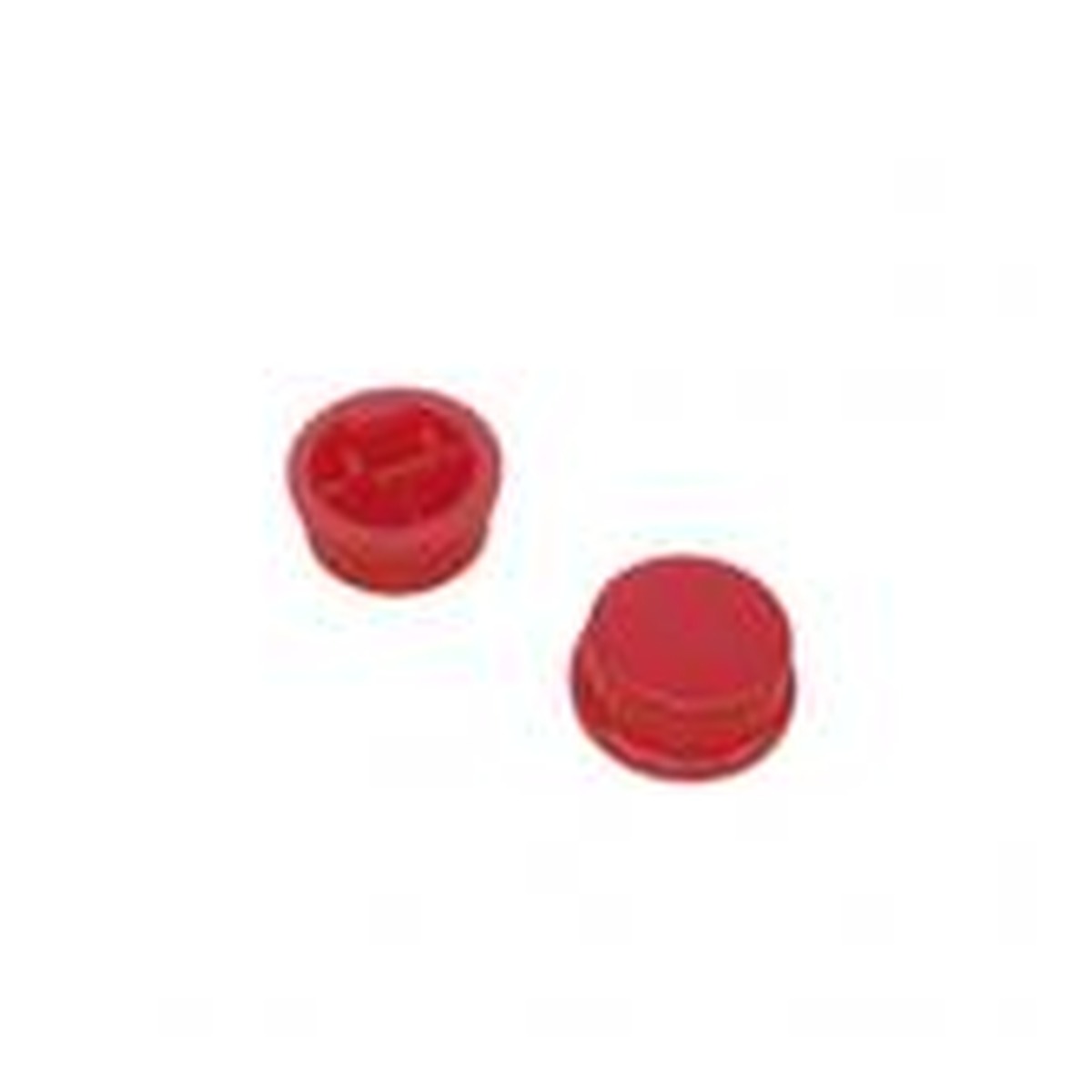 Bouchon bouton poussoir 12X12X7.3MM rouge