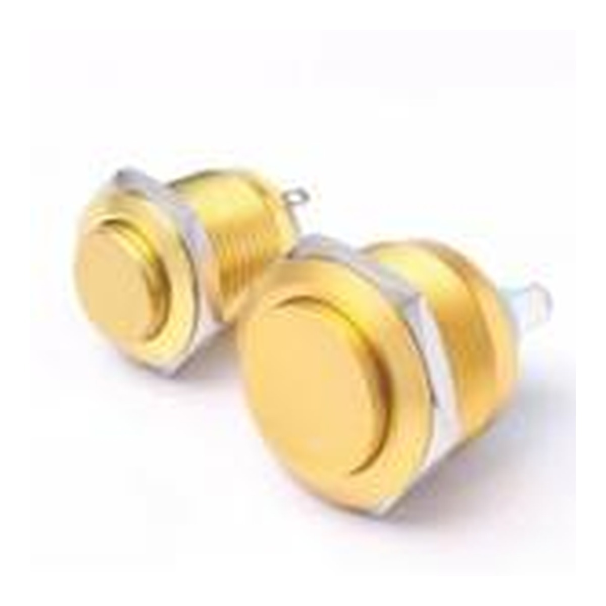 Bouton jaune tête haute à retour - avec vis 22G-10/A