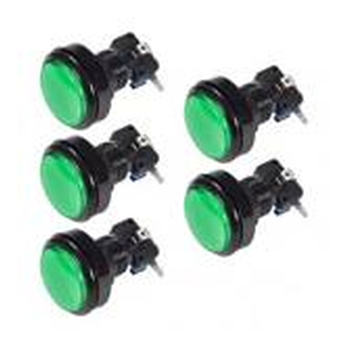 Bouton Poussoir Lumineux VERT de 33mm