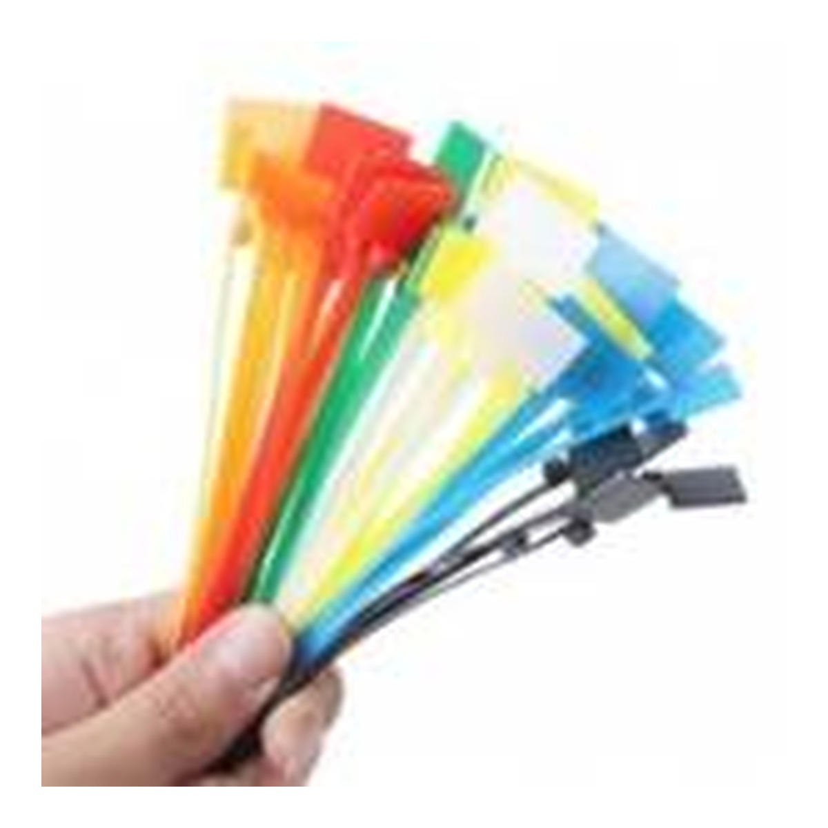 Câbles en nylon et plastique, serre-câbles zippés avec étiquette 100pcs