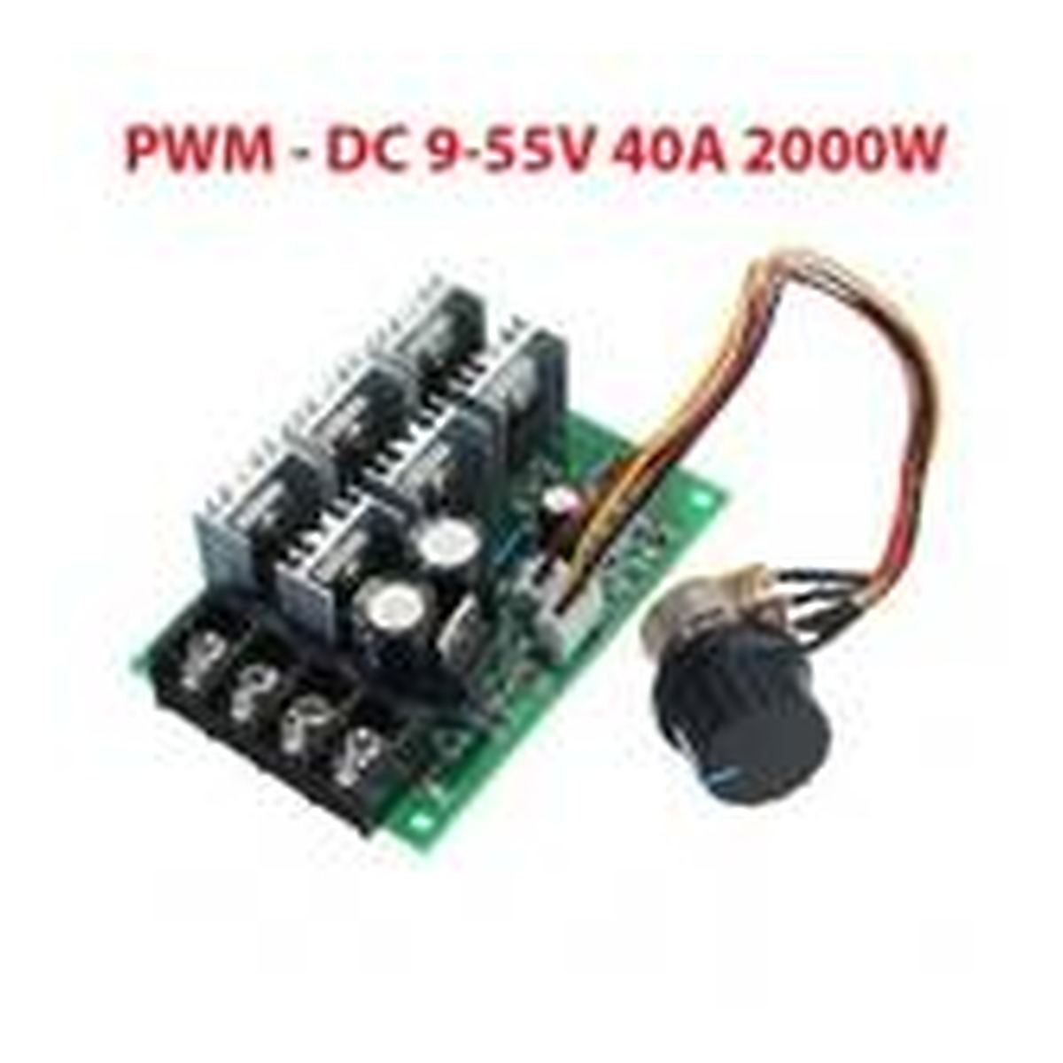 DC 9-55V 40A 2000W Variateur de vitesse PWM