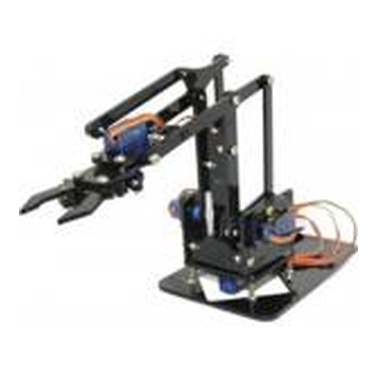 Kit de bras robotique en acrylique Noir à monter soi-même