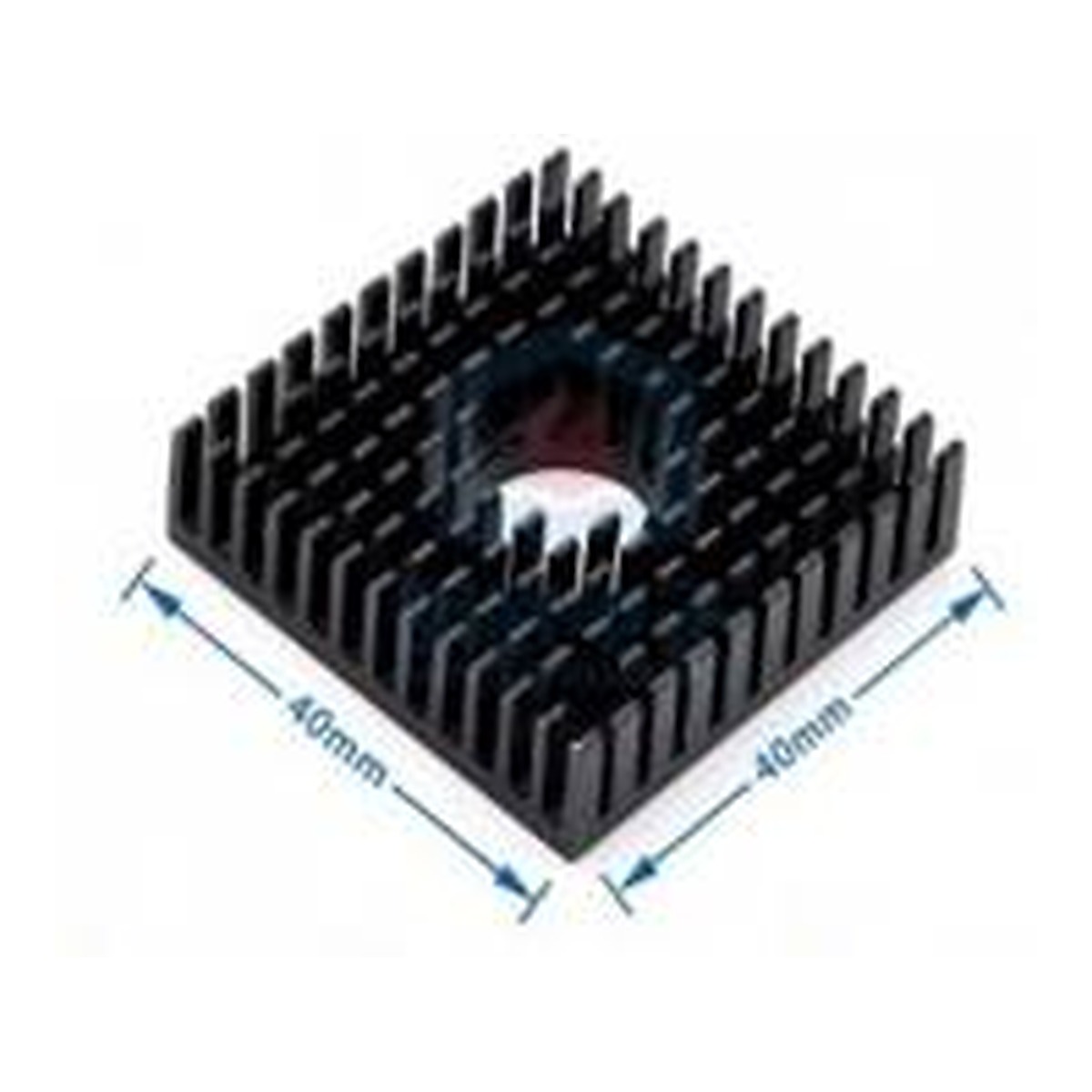 Accessoires d'imprimante 3D noir MK7/MK8, dissipateur de chaleur aluminium 40 * 40 * 11 mm. MP1708