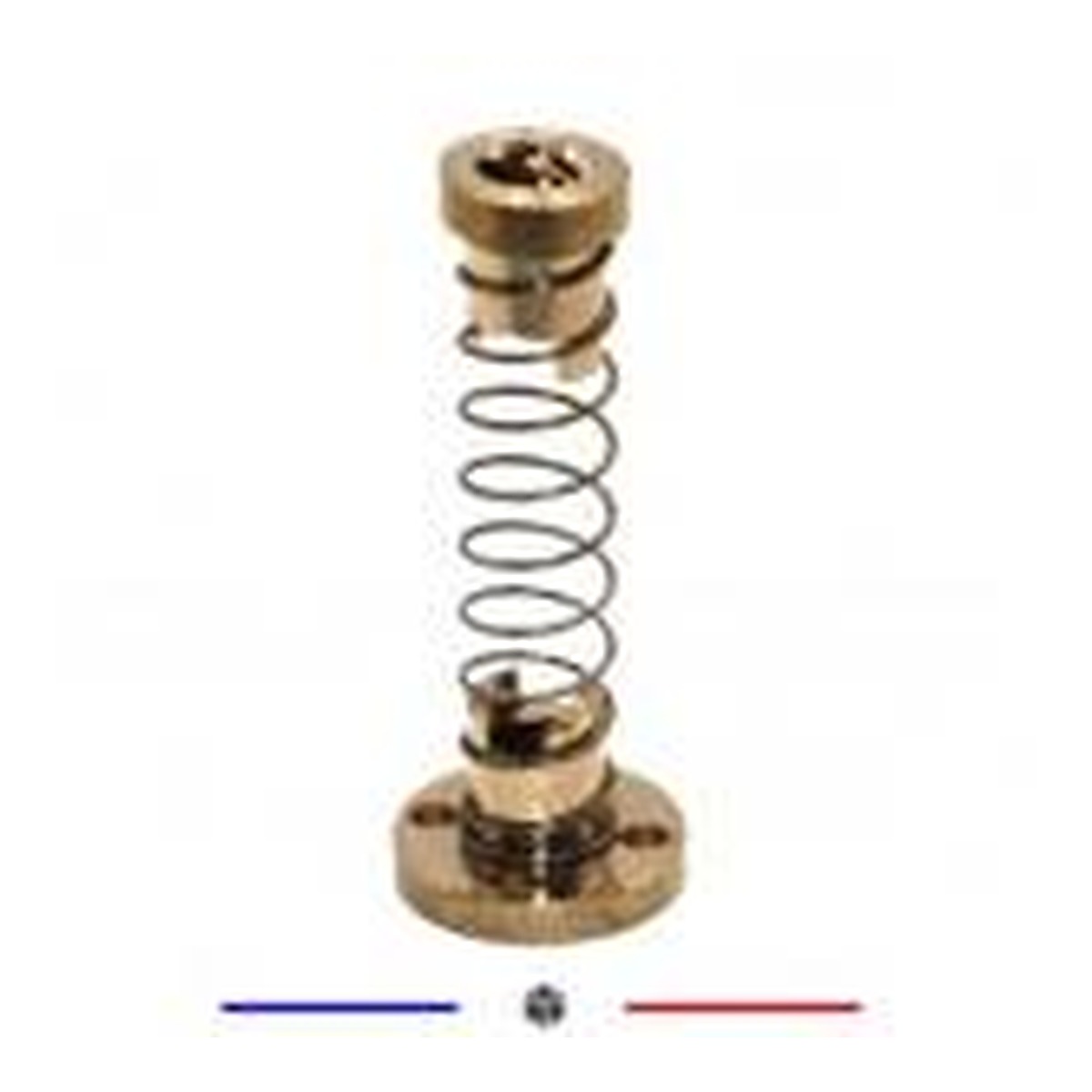 Écrou anti-jeu laiton 3D-T8 avance 8MM pas 2MM
