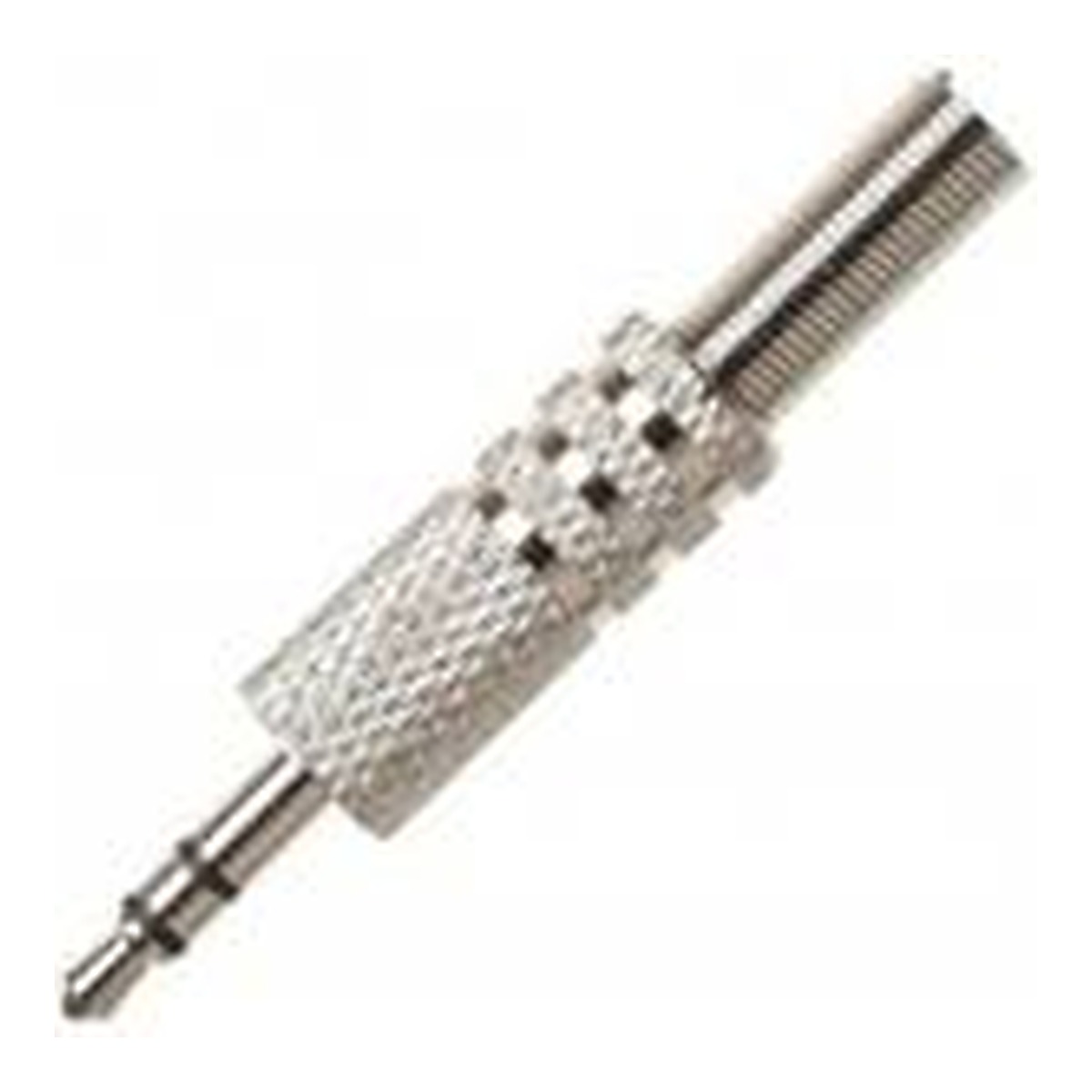 Connecteur métal prise jack stéréo avec ressort 2 anneaux 3 pôles 3.5mm