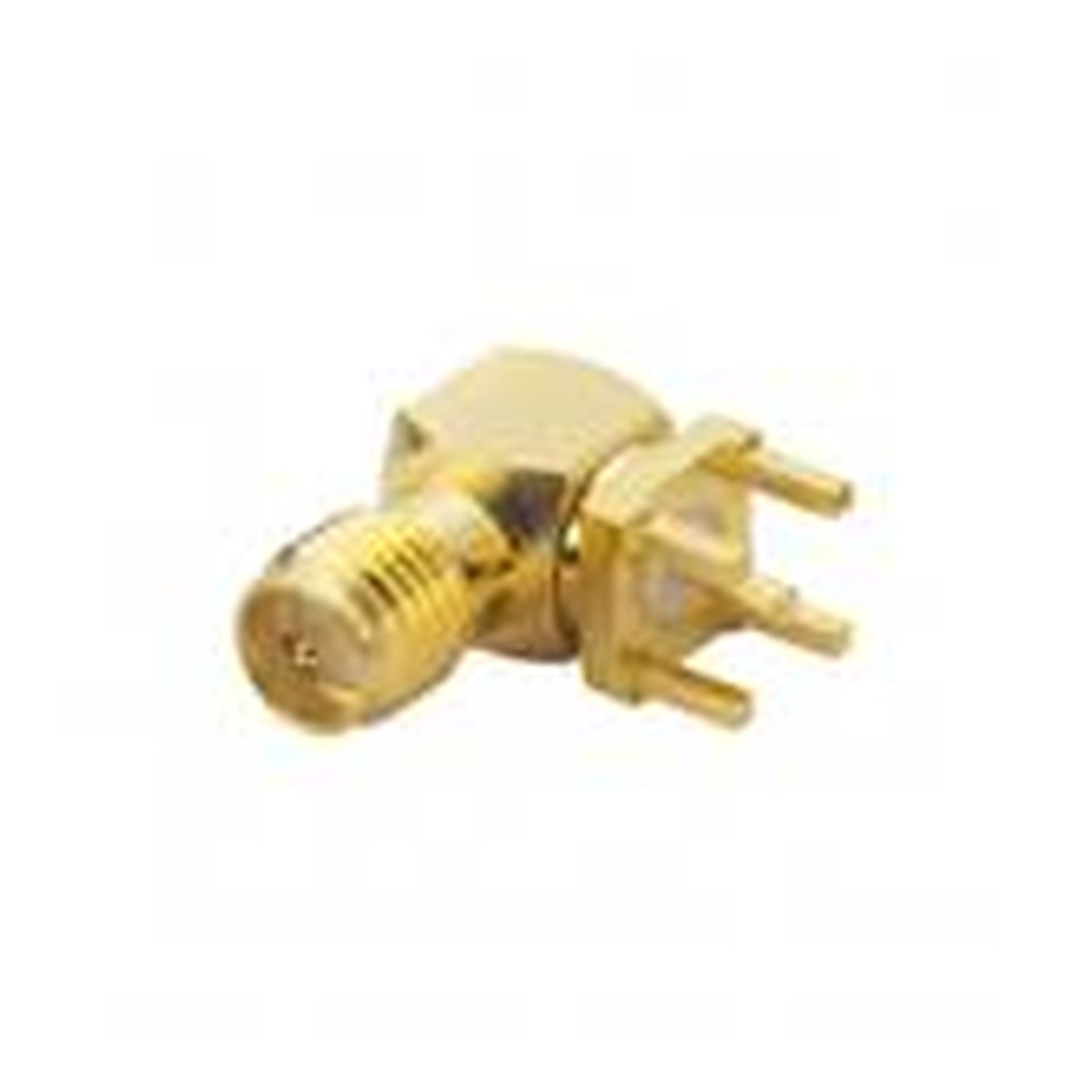Connecteur RF coaxial SMA male coudé 90° à souder sur PCB