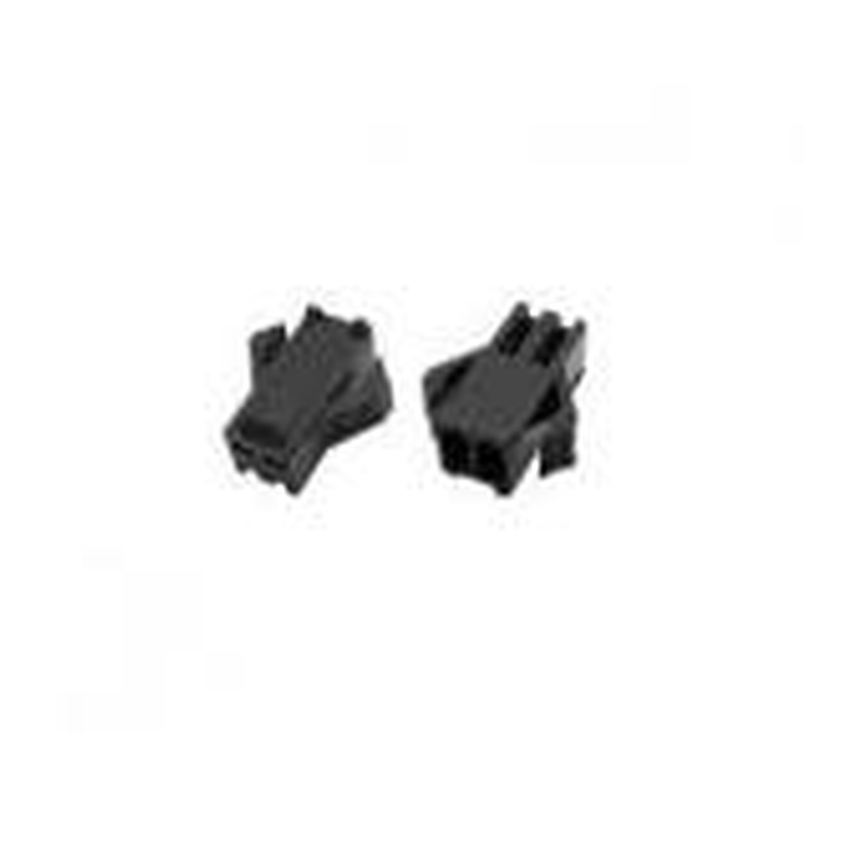 Connecteurs à sertir mâles et femelles en plastique noir 2,54 mm 2 broches