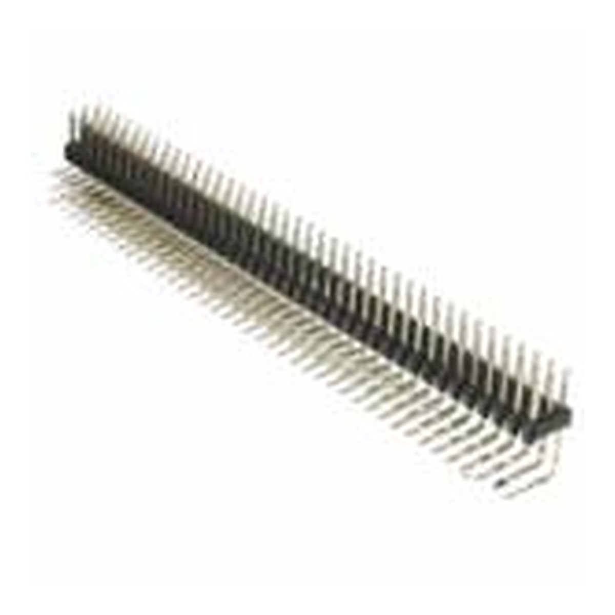 Embase à broches coudées 2x40 broches 2,54 mm