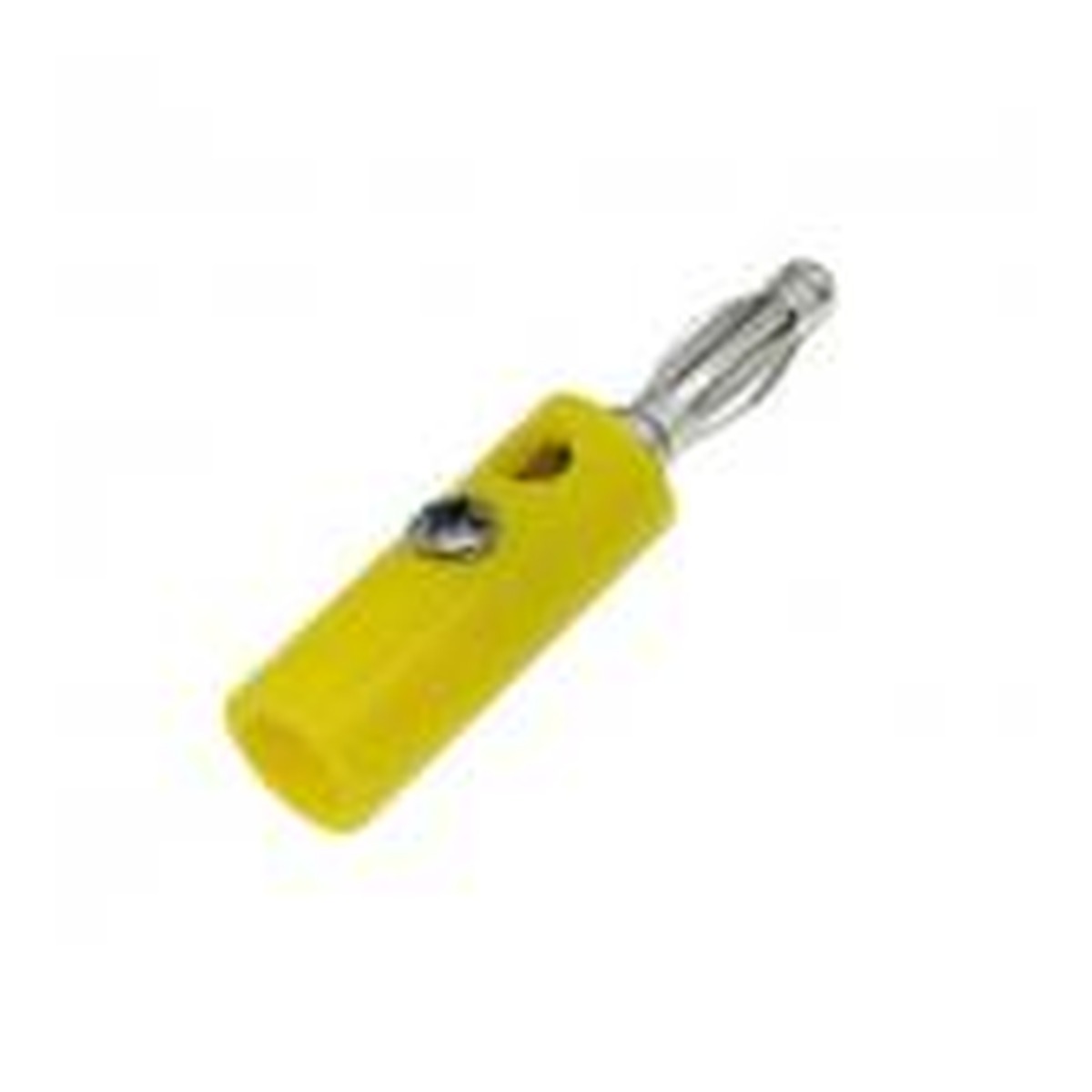 Fiche banane mâle 4 mm jaune