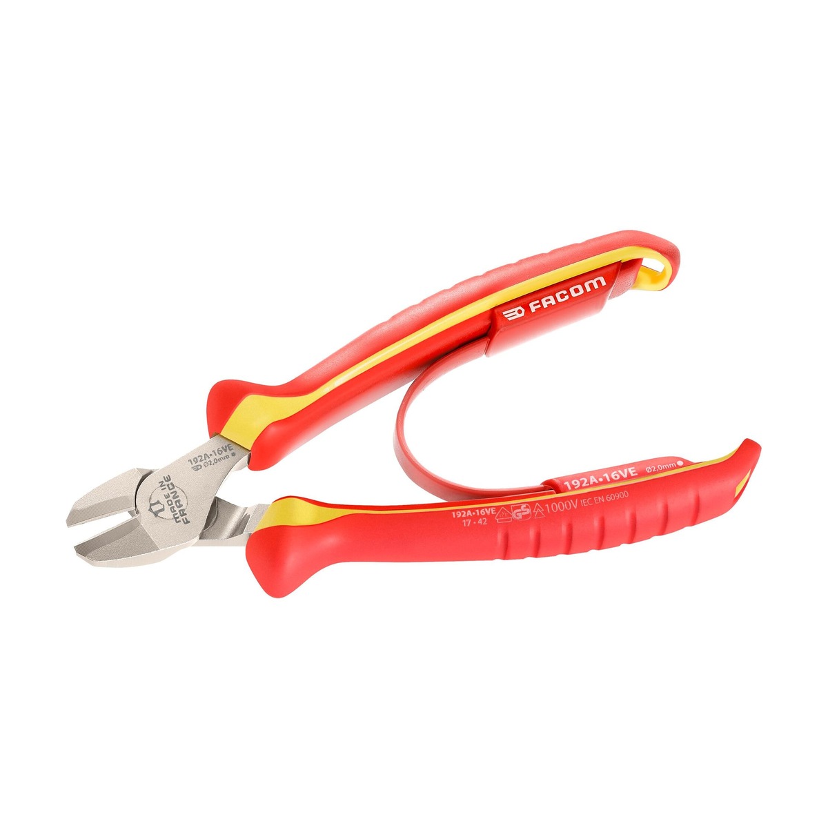 Pince coupante diagonale haute performance isolée 1000 V 160 mm FACOM