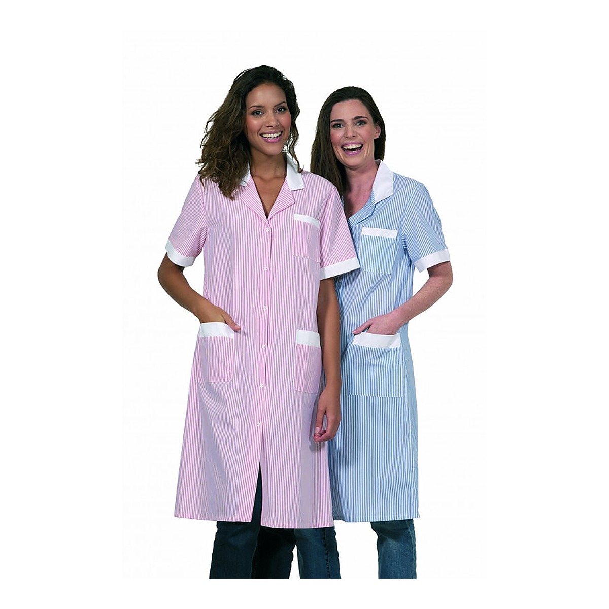 Olivia – Blouse de travail rayée