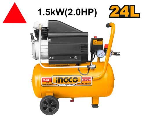 Compresseur d'air 24l, 1.5 kW 2 HP – INGCO