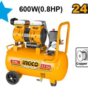 Compresseur silencieux 24L 600W（0.8HP） – INGCO - vue 1 - référence ACS175241