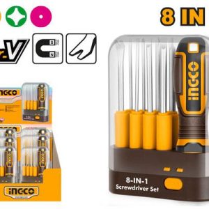 Set de tournevis interchangeables 9 pcs – INGCO - vue 1 - référence AKISD0901