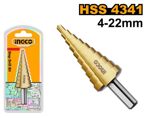 Foret conique étagé 4-22mm – INGCO