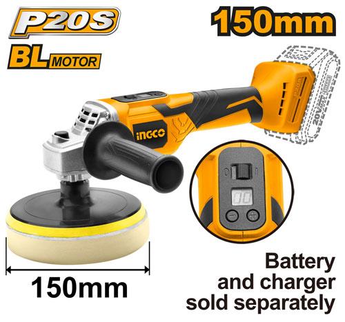 Polisseuse lithium-ion 20V sans batteriechargeur – INGCO