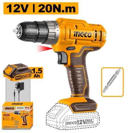 Perceuse sans fil – 12V – INGCO CDLI1218