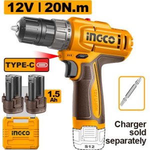 Perceuse 12V 20N.m – INGCO - vue 1 - référence CDLI12206