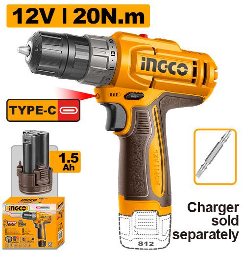 Perceuse sans fil – INGCO – 12 V – CDLI122061