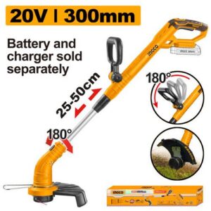 Débroussailleuse 20V Batterie/Chargeur non inclus – INGCO - vue 1 - référence CGTLI20018