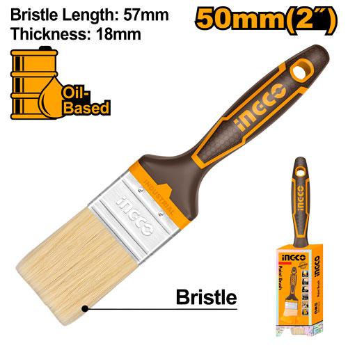 Pinceau pour peinture à l'huile 50mm Longueur des poils: 57 mm – INGCO CHPTB8702