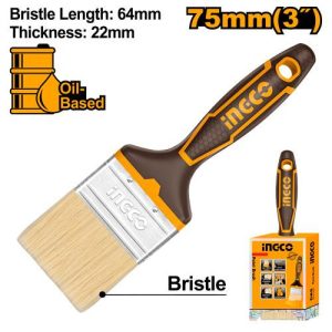 Pinceau pour peinture à l'huile 75mm Longueur des poils : 57 mm – INGCO - vue 1 - référence CHPTB8703