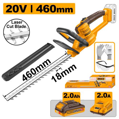 Taille-haie 20V + Batterie + Accessoires – INGCO CHTLI20461