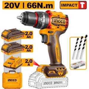 Perceuse a percussion sans fil compacte sans balais – INGCO – 20 V - vue 1 - référence CIDLI20668