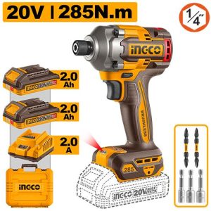 Visseuse à choc 20V 2batteries 285Nm – INGCO - vue 1 - référence CIRLI2028