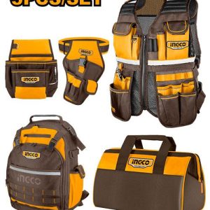 Pack sacs et porte outils 5pcs – INGCO - vue 1 - référence COS23090