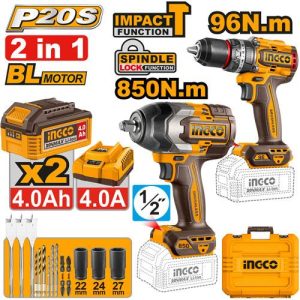 Kit combiné sans fil 2 pièces – INGCO – COSLI250586 - vue 1 - référence COSLI250586