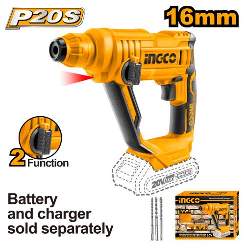 Perforateur 13mm 20V sans batterie/chargeur – INGCO