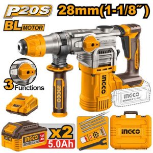 Marteau perforateur sans fil – INGCO – 20 V – CRHLI202885 - vue 1 - référence CRHLI202885