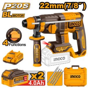 Marteau perforateur sans fil – INGCO – 20 V – CRHLI212282 - vue 1 - référence CRHLI212282