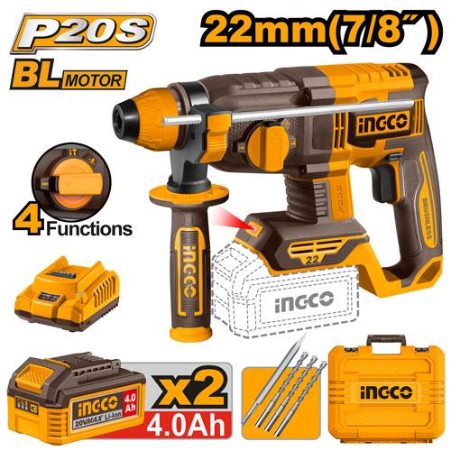 Marteau perforateur sans fil – 20 V – INGCO CRHLI212282