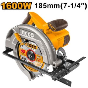 Scie circulaire 185mm 1600W + Disque 185mm – INGCO - vue 1 - référence CS18568
