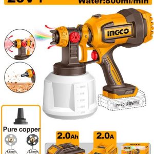 Pistolet pulvérisateur sans fil – INGCO - vue 1 - référence CSGLI20042