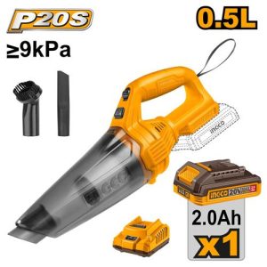Aspirateur 20V 0.5L + accessoires – INGCO - vue 1 - référence CVLI20126