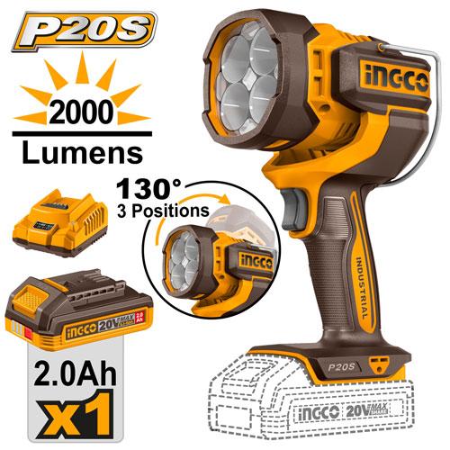 Lampe de travail sans fil – INGCO – 20 V