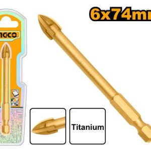 Foret pour carrelage et verre 6*74mm – INGCO - vue 1 - référence DBG1130601