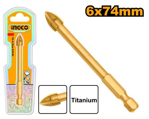 Foret pour carrelage et verre 6*74mm – INGCO