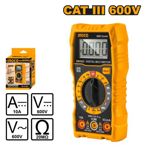 Multimètre Digital LCD CAT.III 600V – INGCO