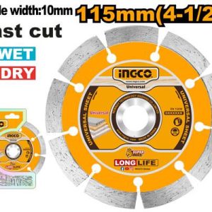 Disque diamant 115MM a eau et a sec – INGCO - vue 1 - référence DMD011152