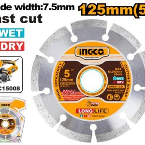 Disque diamant 125x22.2mm – INGCO - vue 1 - référence DMD011254