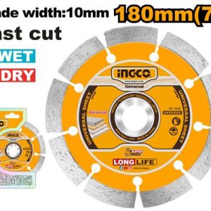 Disque diamant 180MM a eau et a sec INGCO - vue 1 - référence DMD011802