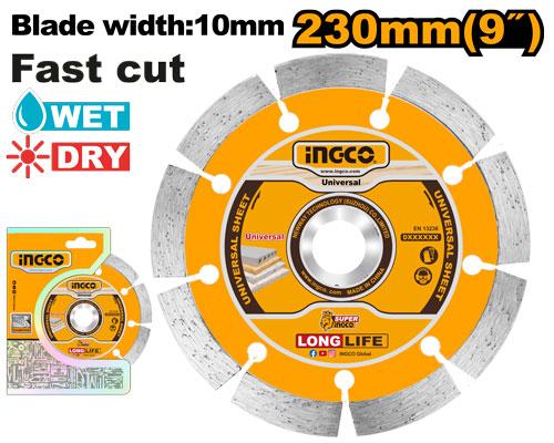Disque diamand 230mm – INGCO – DMD012302