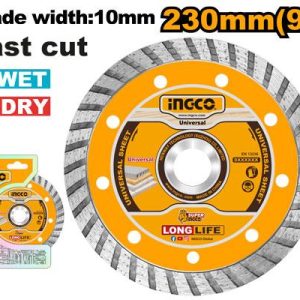 Disque diamand turbo 230*22,2 – INGCO - vue 1 - référence DMD032302