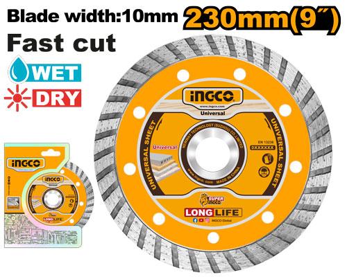 Disque diamand turbo 230*22,2 – INGCO
