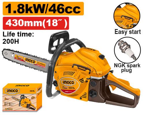 Tronçonneuse à essence 1.8KW – INGCO
